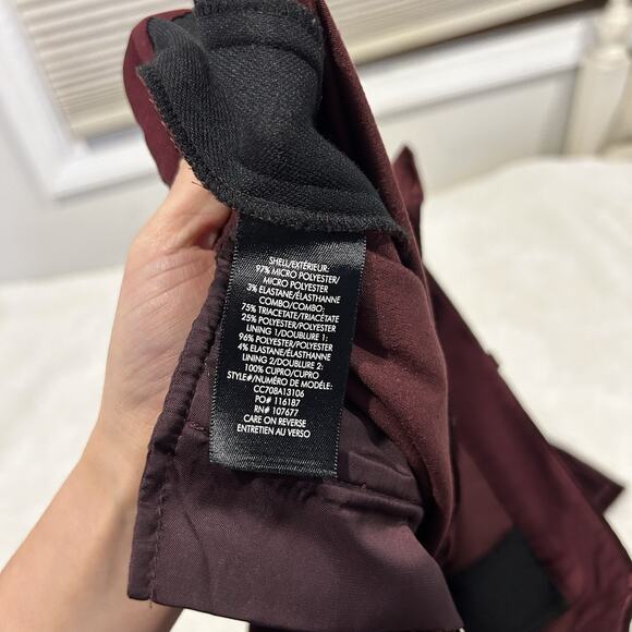 Alice + Olivia Black Velvet Dress Pants Straight Leg Professional Trousers-SZ 6 - Picture 5 of 7